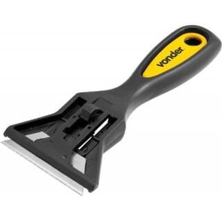 Raspador  Multiuso para limpar Box Vidros Colas Massa Adesivos Com 10 Laminas Profissional Vonder