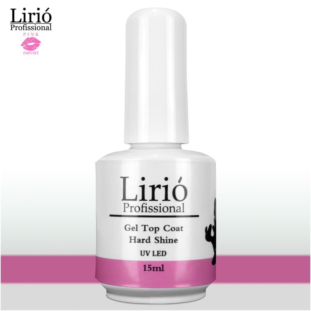 Top Coat Selante Lirió Rosa em gel para unhas de Porcelana Acrigel Fibra de Vidro Finalizador Unhas