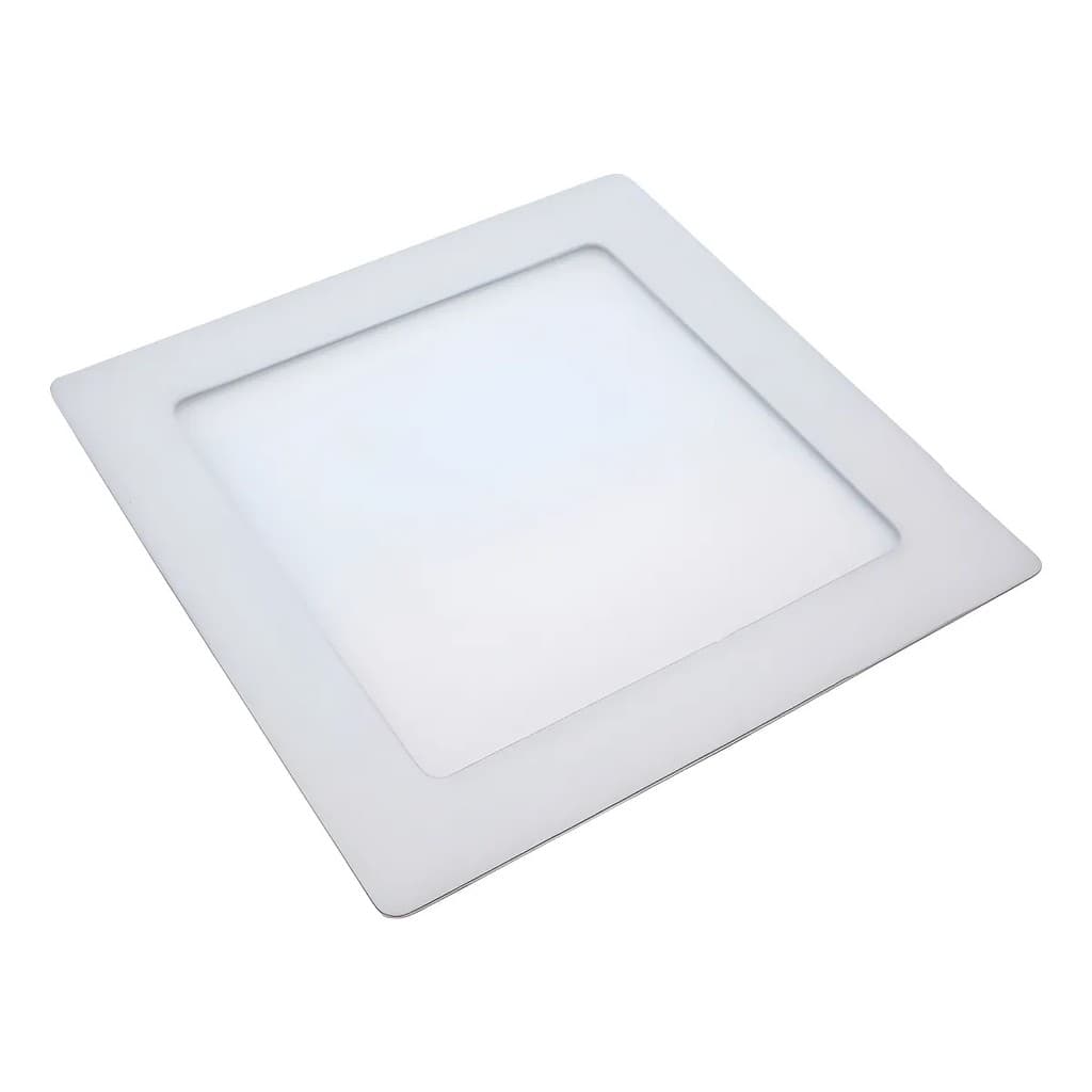 Painel Plafon Led 6w Luminária De Embutir 3000k Estrutura Branco Frio 110V/220V (Bivolt)