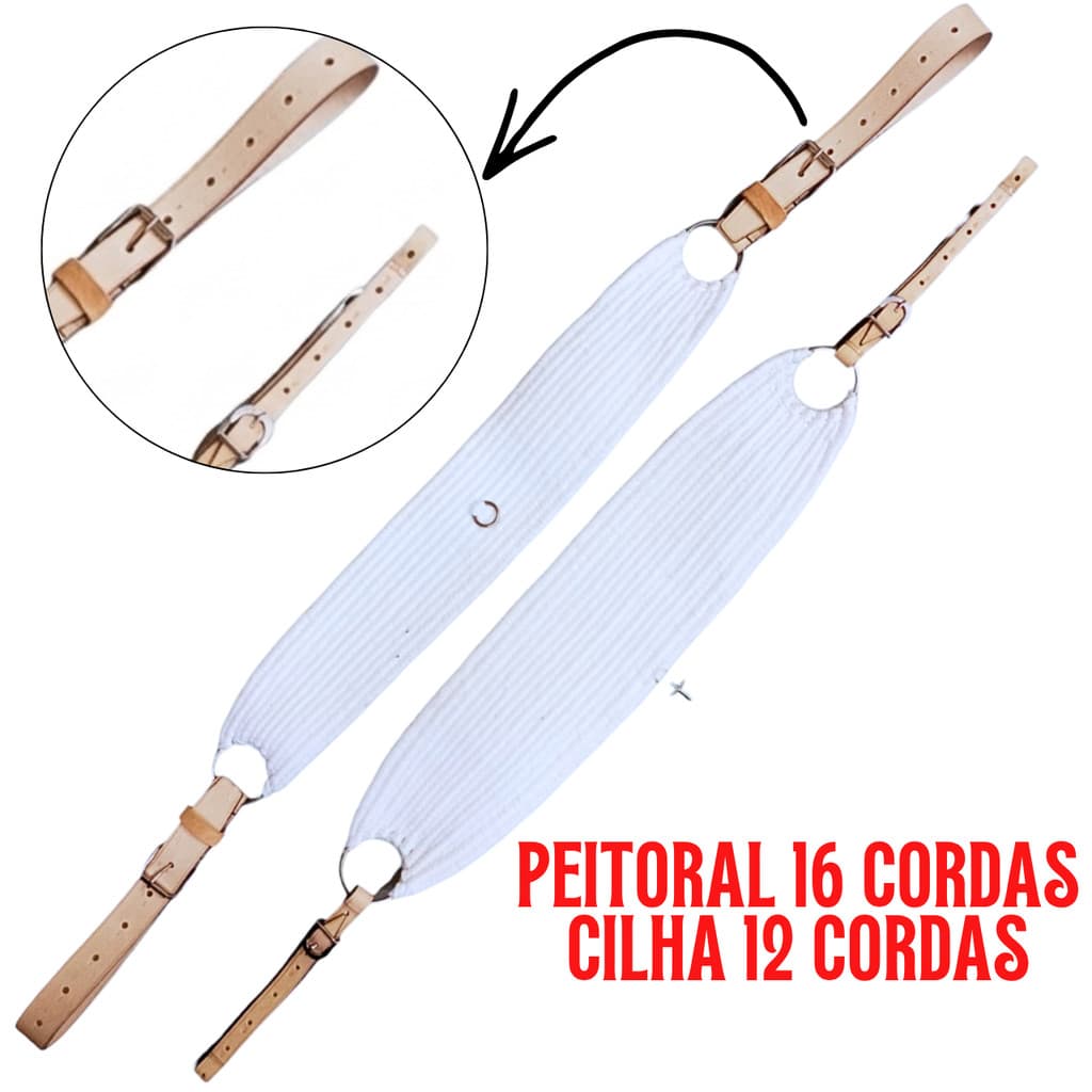 Peitoral Cia cilha De Lã Cavalo Vaquejada