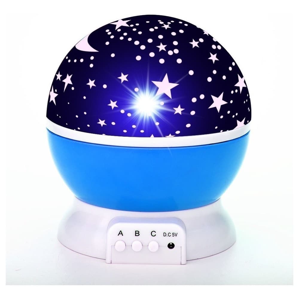 Luminaria Projetor De Estrelas Quarto Infantil Criança Bebe Cor Azul