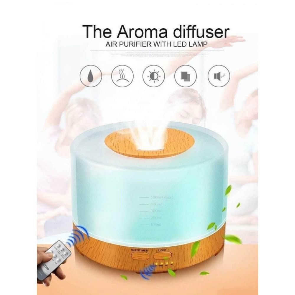 UMIDIFICADOR DIFUSOR DE AROMAS ELE´TRICO COM ESSÊNCIA 500ML - Ótima qualidade-Pronta entrega