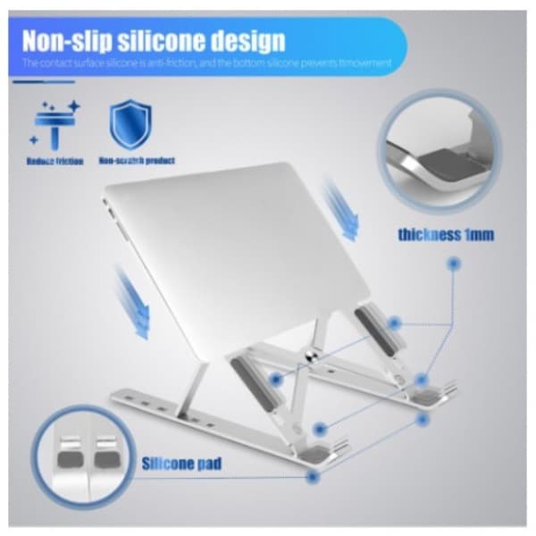 Suporte Base Notebook Tablet Regul. Ergonômico Dobrável