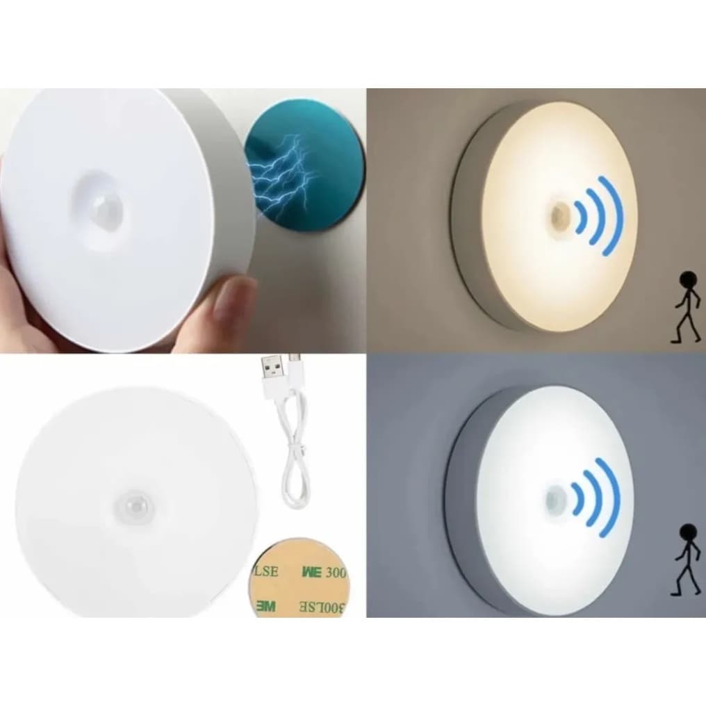 Luminária sem fio e com sensor de movimento