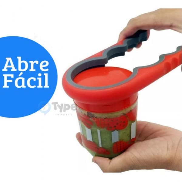 Abridor Universal De Tampas Com 4 Bocas l Potes Vidros e Garrafas