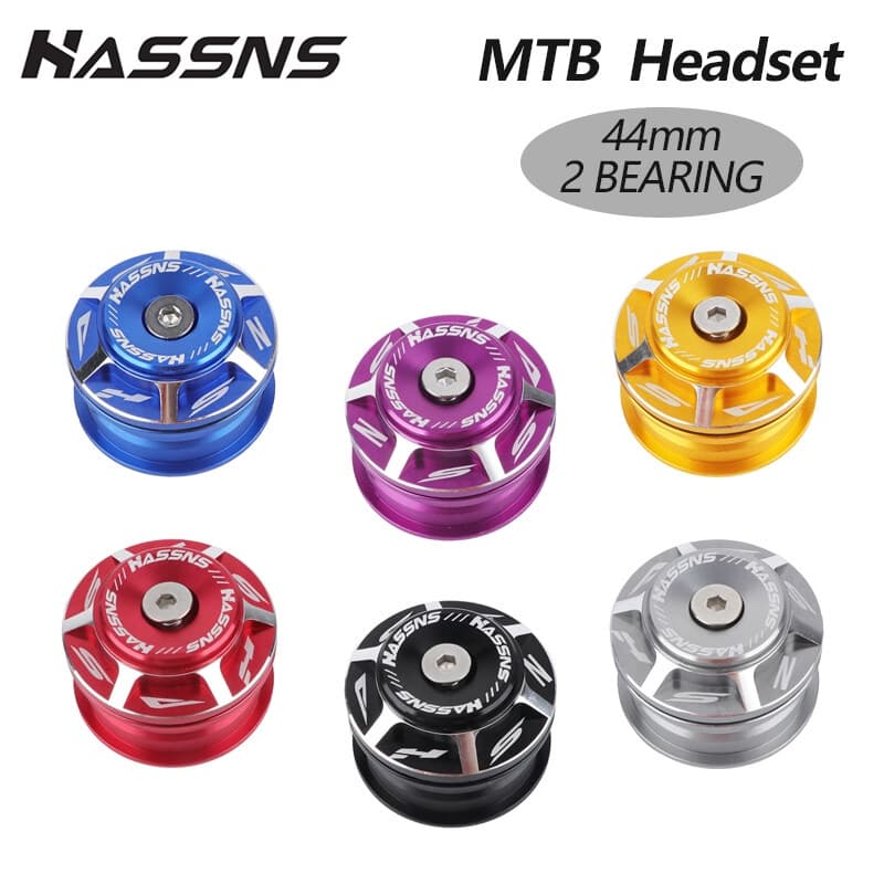 Fone De Ouvido Para Bicicleta HASSNS Conjunto De Cabeça De Tubo Reto Embutido De 44mm Selado De Alumínio Liga De Montanha