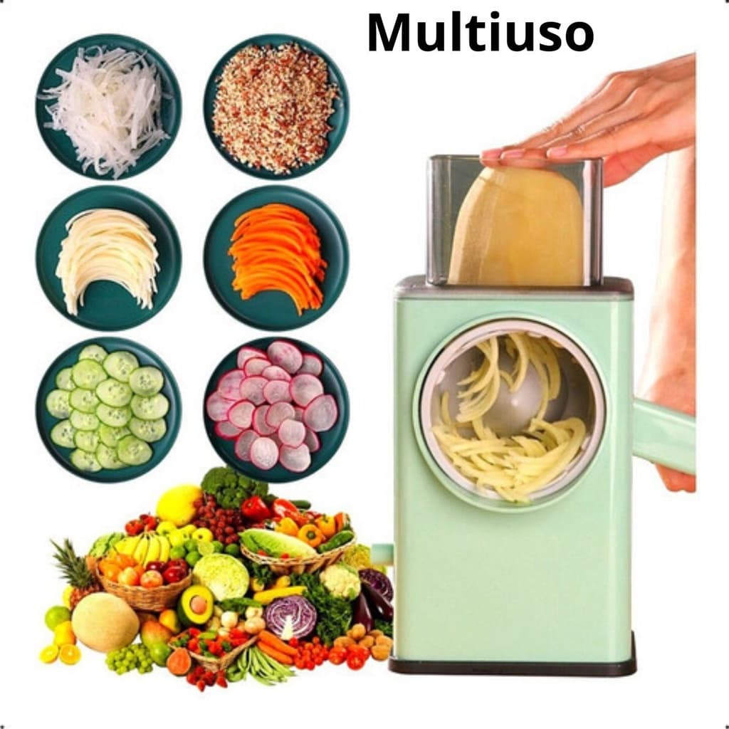 Cortador de Legumes Ferramenta Multi-Função: Descasca, Rala e Corta Batatas e Cenouras-Envio Rápido