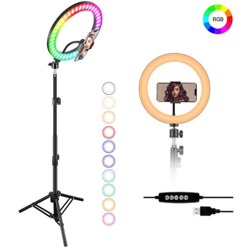 Ring Light 12 polegadas Profissional com Tripé de 2mts