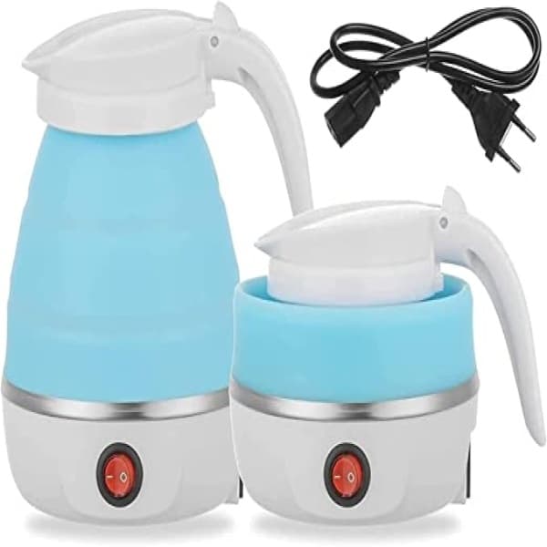 Chaleira Elétrica Dobrável 600ml 110V Prática e Eficiente Aço Inox