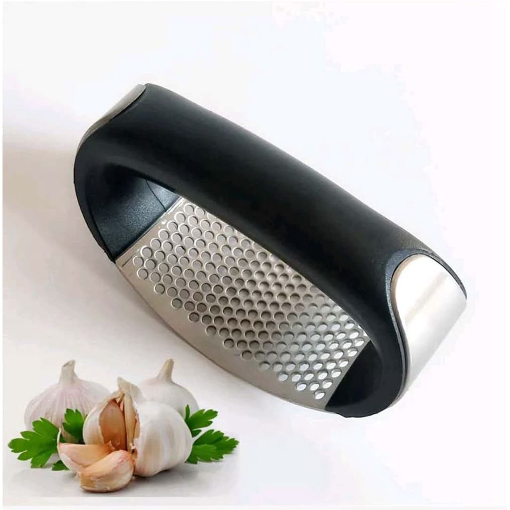 Amassador Triturador Espremedor De Alho Manual De Aço Inox