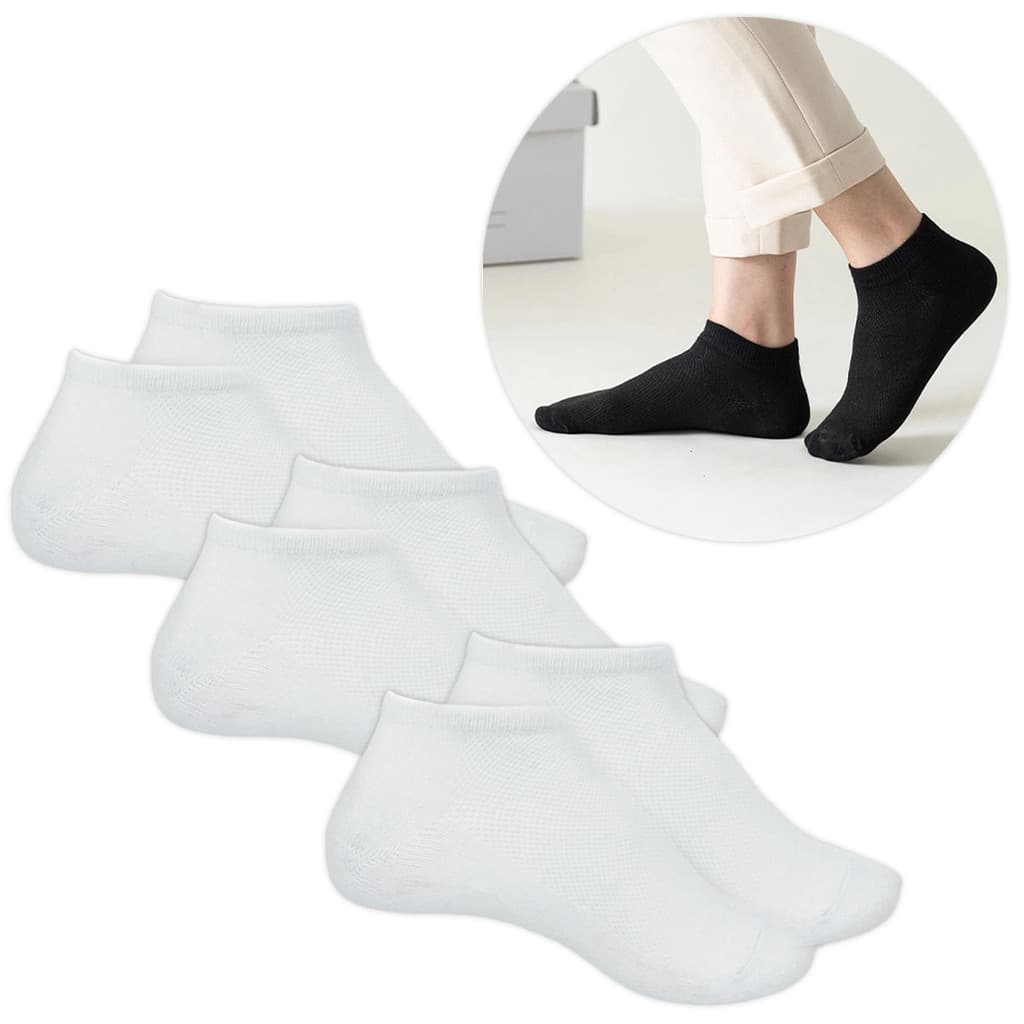 Kit 3 Pares Meia Cano Curto Masculino 40-46 Preto