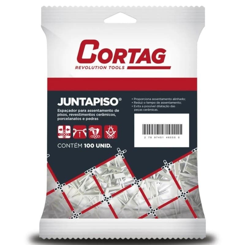 Espaçador Juntapiso 1.5Mm C/ 100Pçs Cortag