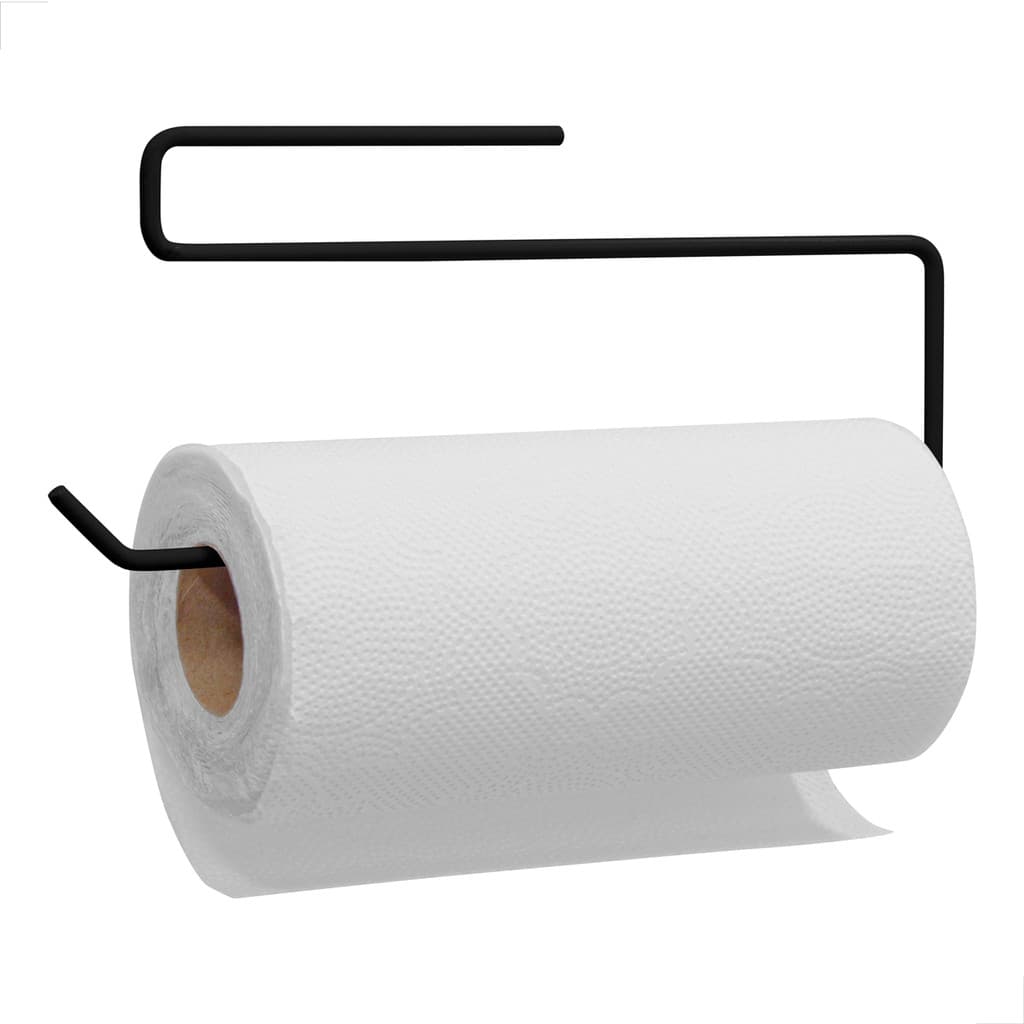 SUPORTE PARA ROLO DE PAPEL TOALHA PARA PRATELEIRA DE ENCAIXAR PRETO