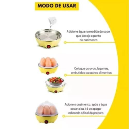 Cozedor de Ovos Rosa Bivolt: Praticidade na Cozinha!