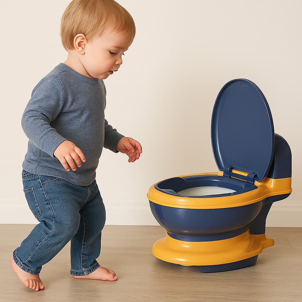 Penico Infantil Antiderrapante C/ Botão de Descarga Snel Home