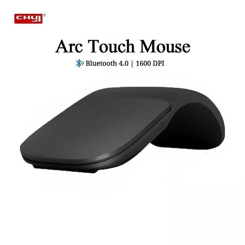 Mouse Sem Fio Computador Touch Contrl Ultra Fino Bluetooth Ou 2.4Ghz USB Dobrável Portátil Silencioso Ratos Ópticos Para