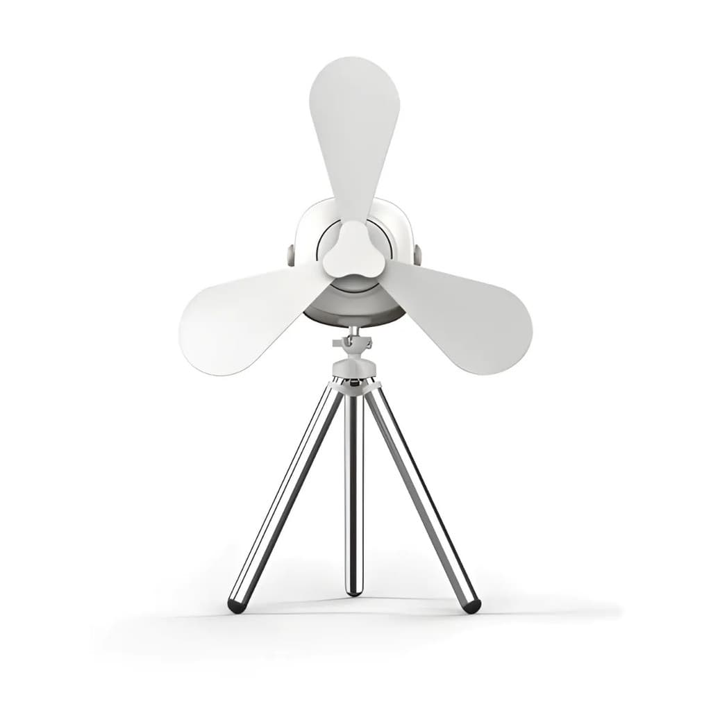 Ventilador Teto e Mesa Portátil com LED - 3 Pétalas