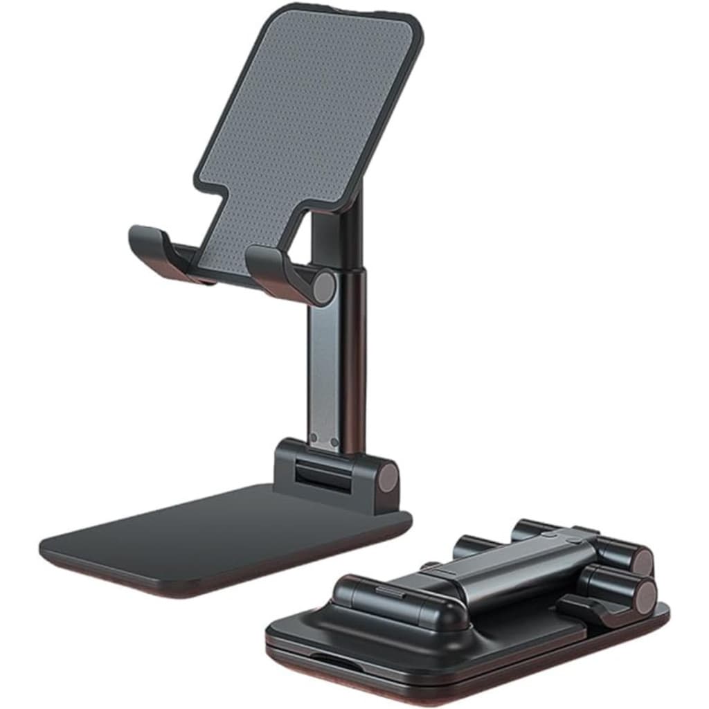 Suporte de Mesa Ajustável Celular e Tablet até 7" Preto
