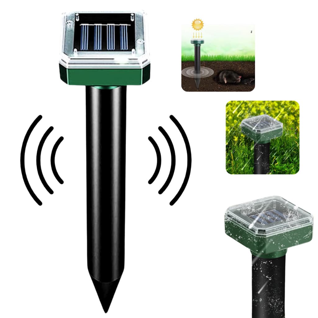 Repelente Eletrônico Solar Repelente Para Pombos Pássaros Cobras Ratos Insetos Jardins Quintal