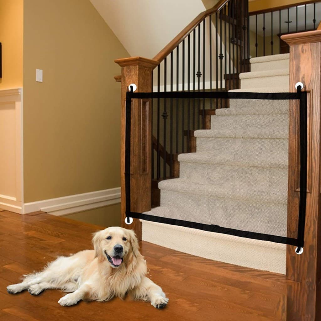 Tela Grande Porta Cachorro Pet Cães Gato bebê Crianças 180x70cm Cerca Pet Removível