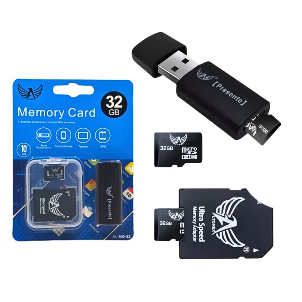 Memória 32GB Classe 10 Altomex: Velocidade e Espaço!