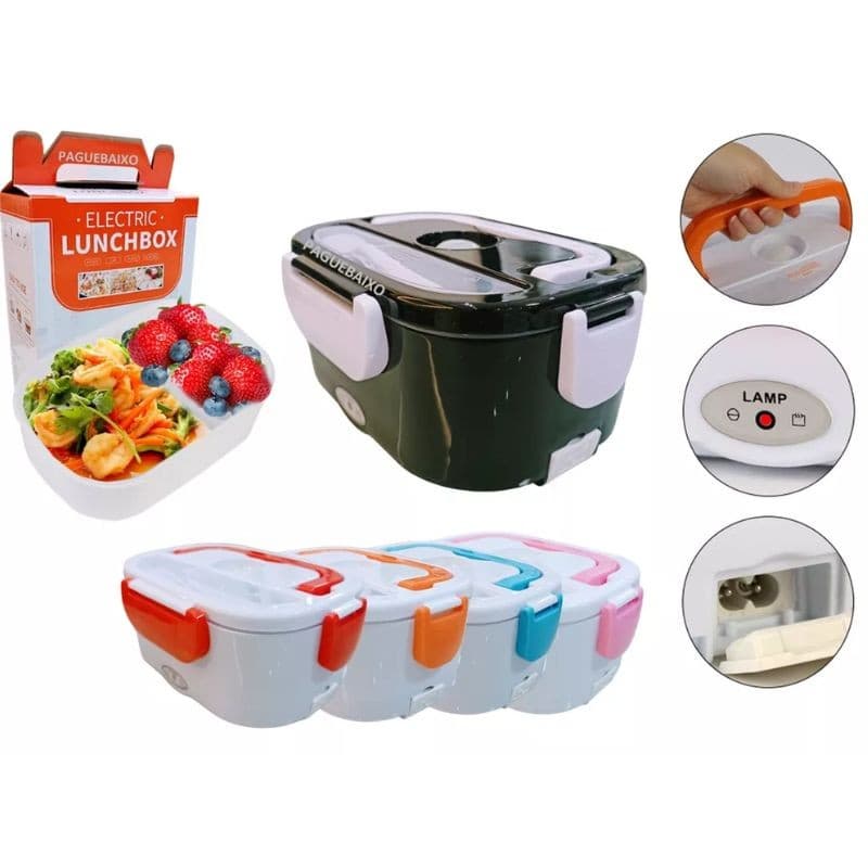 Marmita Térmica Elétrica 1,5L Bivolt 12V/24V - Veicular e 127V/220V - Residencial