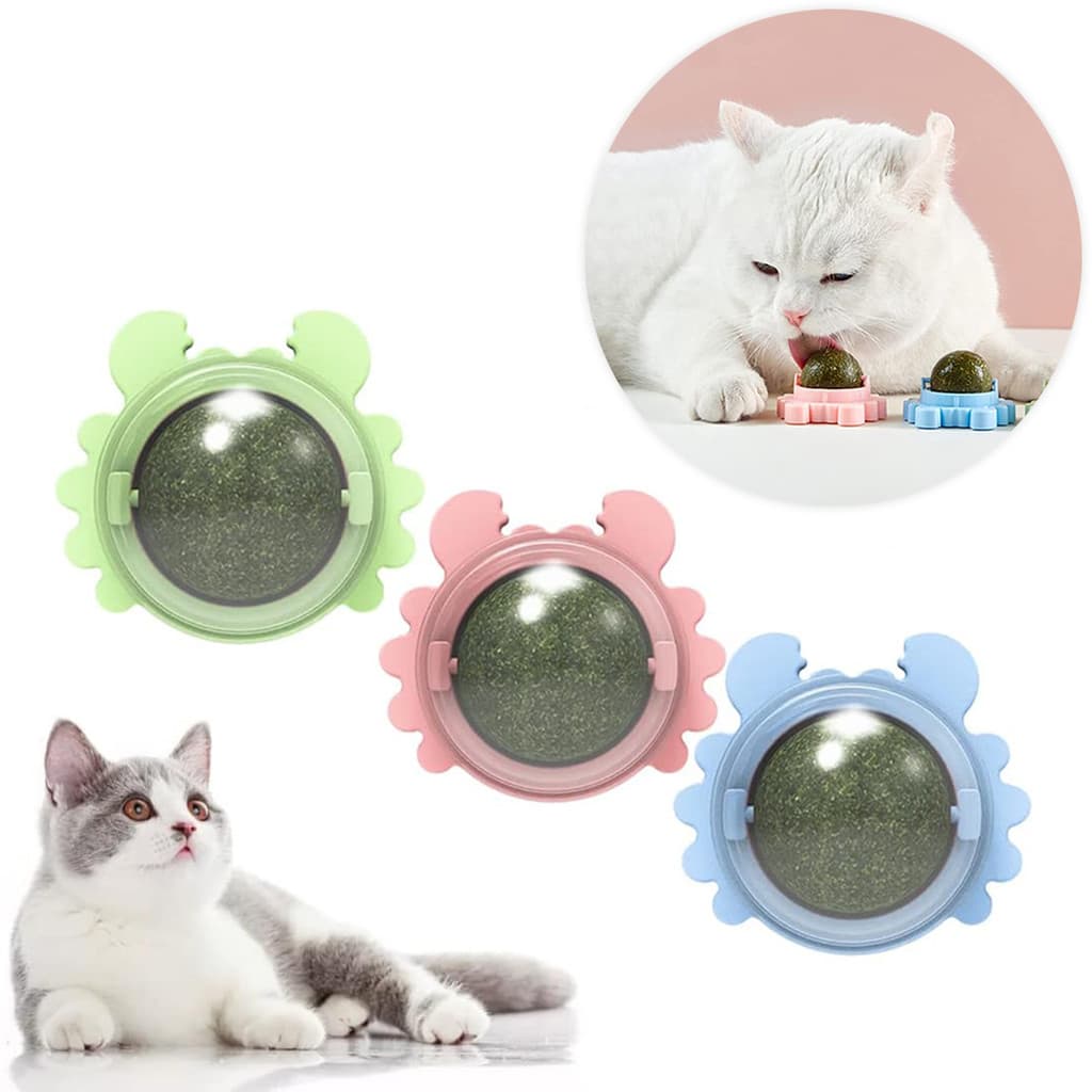 Bolinha de Catnip Brinquedo Relaxante e Divertido para Gatos
