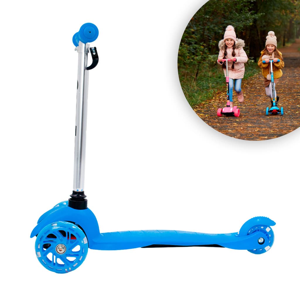Patinete Infantil 3 Rodas com LED – Regulável, Seguro e Dive