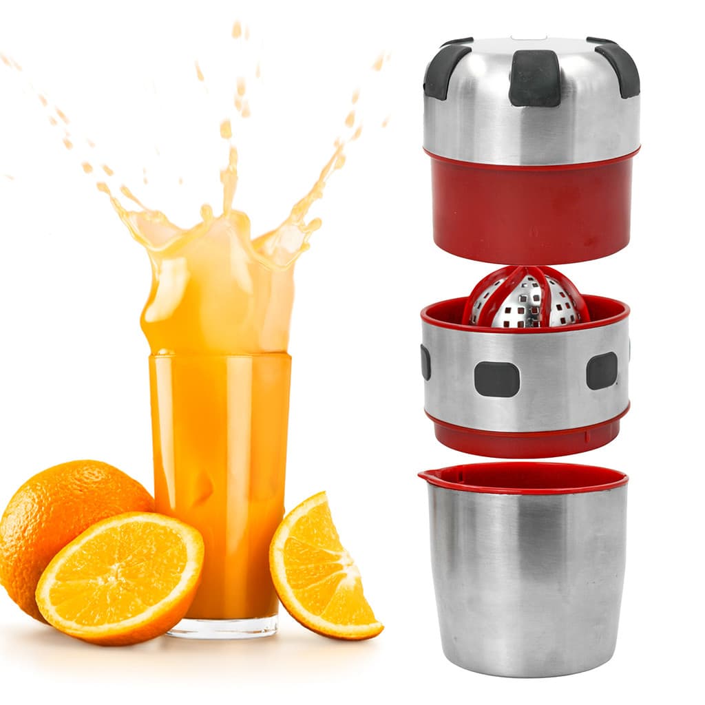 Espremedor e Cortador de Frutas e Verduras Aço Inox Multifuncional