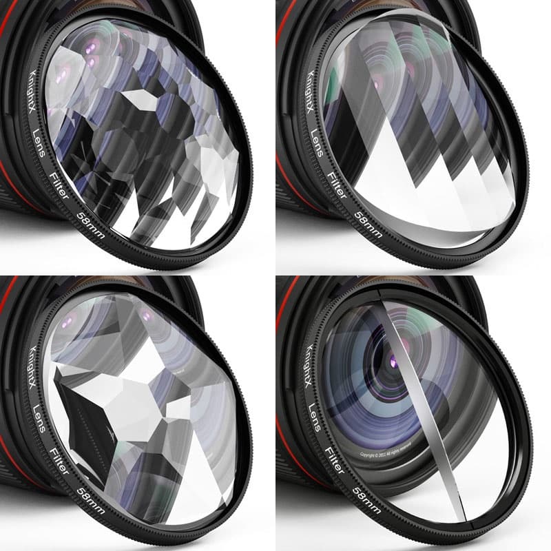 KnightX CPL ND Efeitos Especiais Filtro De Lentes De Câmera Prisma De Vidro Óptico SLR Acessórios