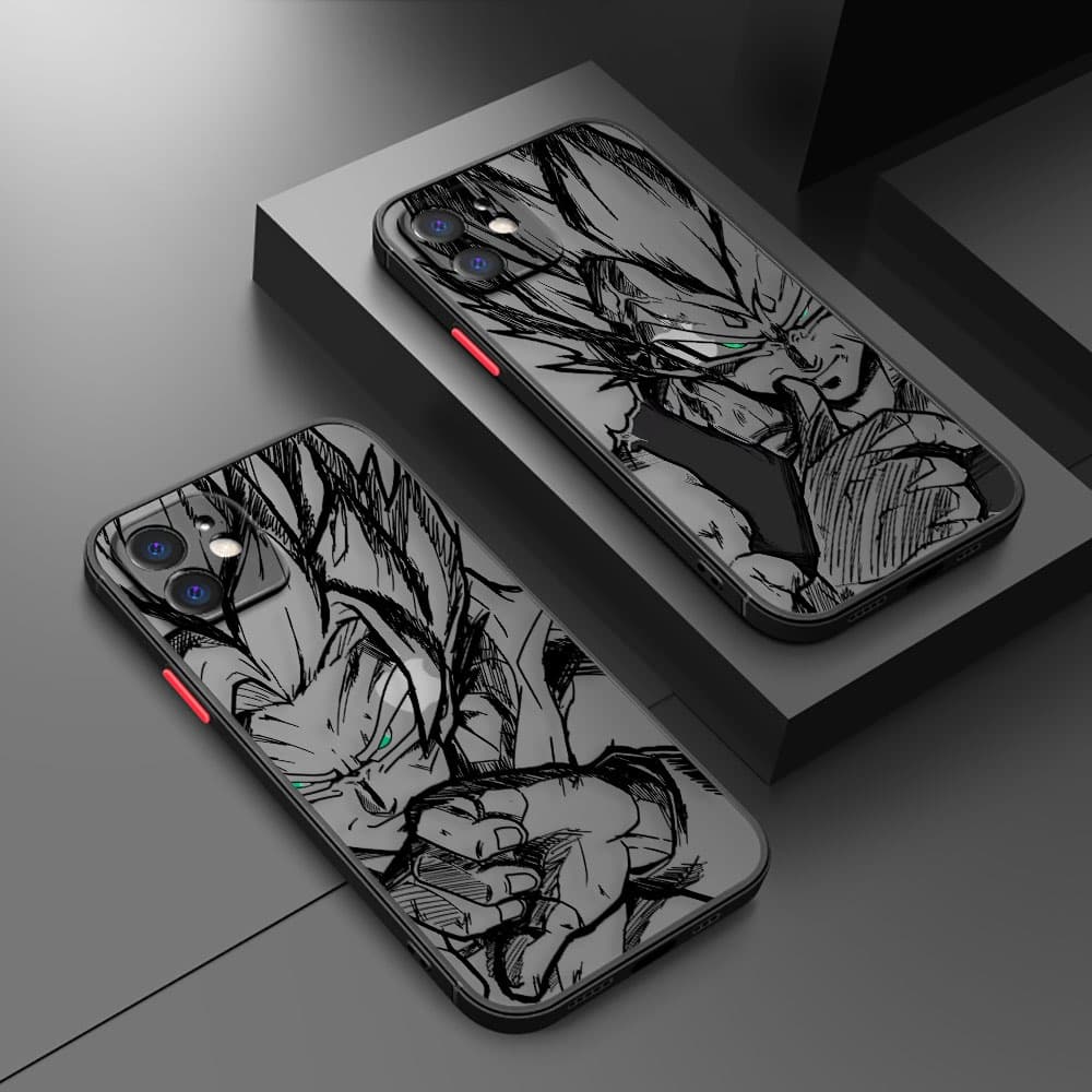 Comic D-Dragon Ball Vegeta Goku Fosco Caso De Telefone Móvel Para Apple iPhone 17 16 15 14 13 12 11 Pro XR XS X 6s SE 7