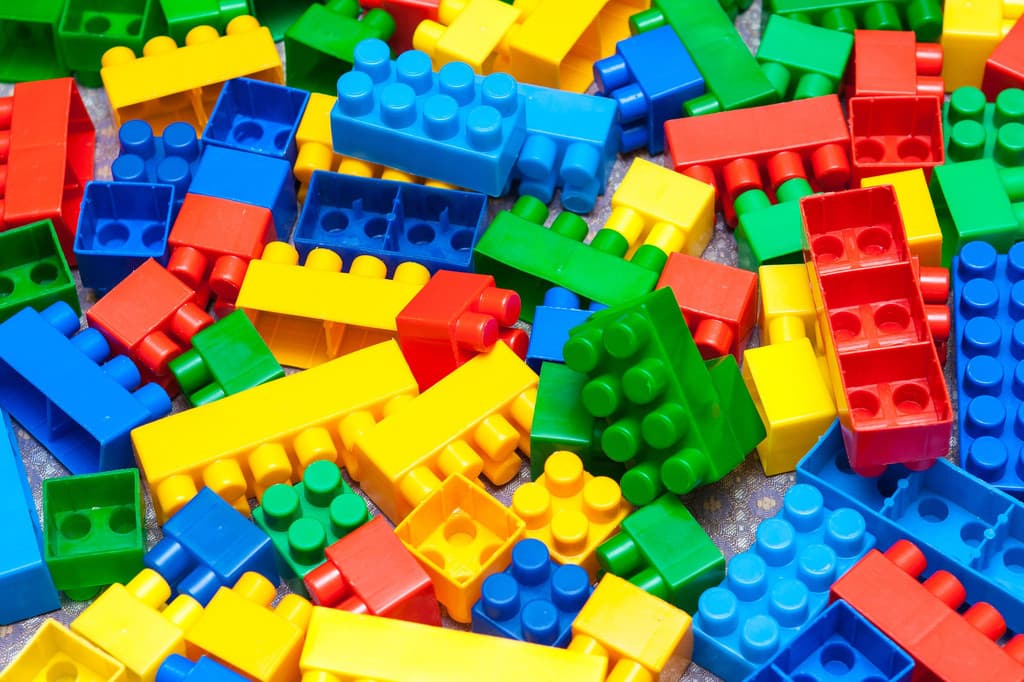 Blocos De Montar 100 Peças Educativo Brinquedo Multi Idéias