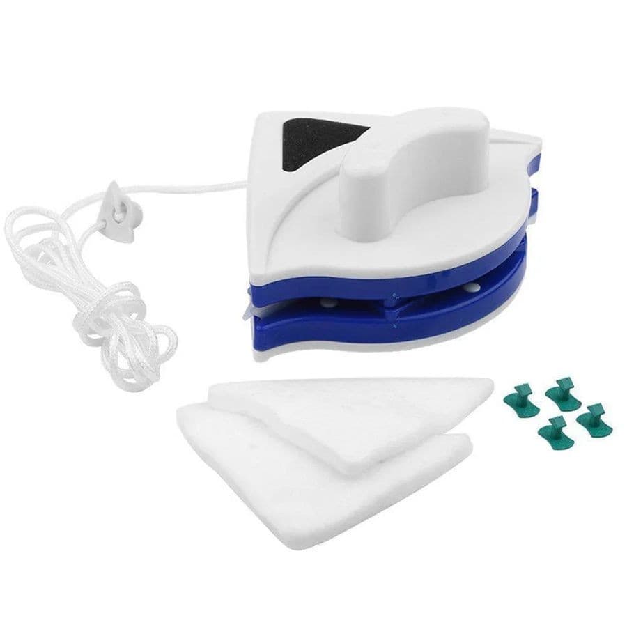 Limpador Mágico Magnético Dupla Face para Vidros e Janelas – Branco
