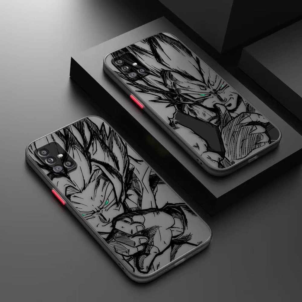 Capinha Fosca Para Celular Vegeta Goku Bola De Dragão Cômico Samsung A73 A72 A71 A70/S A53 A52 A52S A51 A50 A42 A33 A32