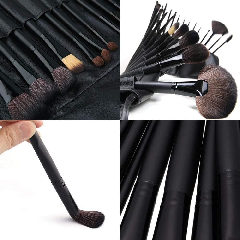 KIT COM 24 PINCEIS PRETO