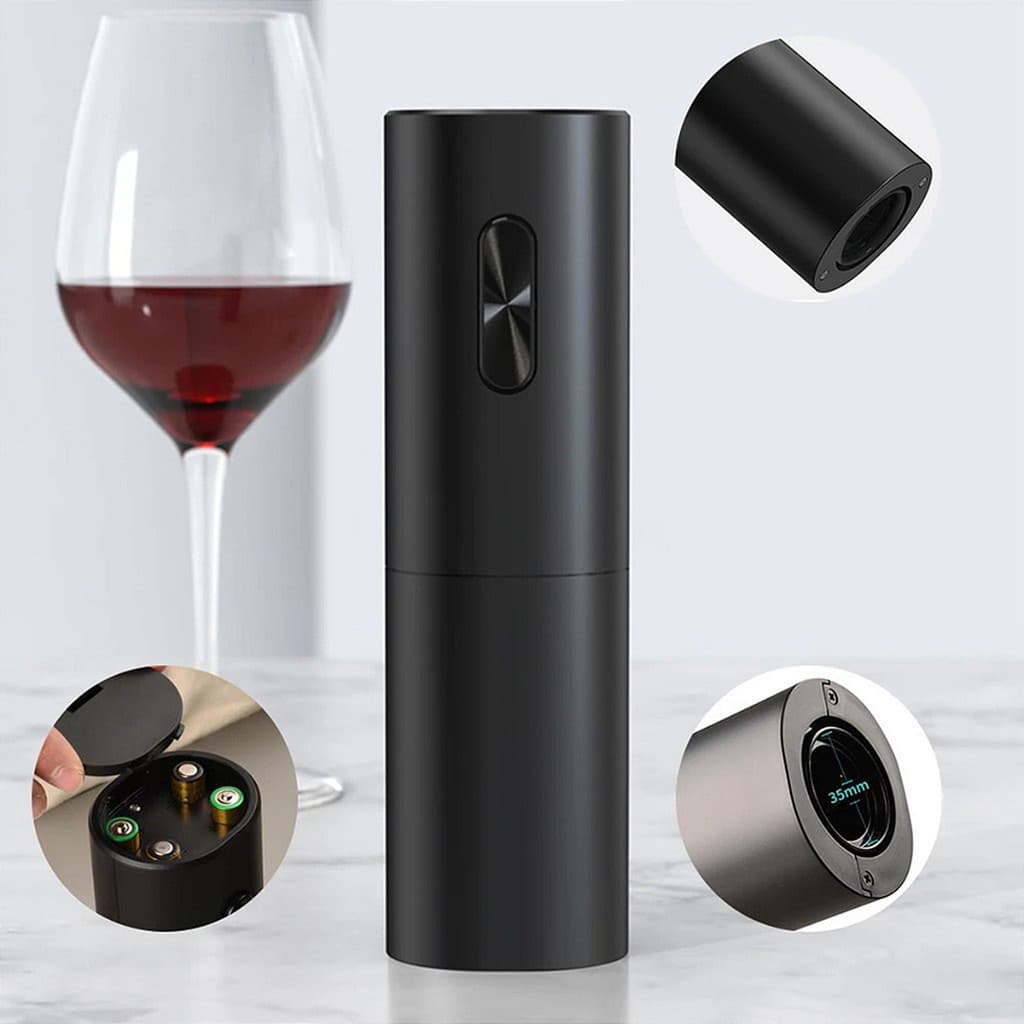 Abridor de Vinho Elétrico Automático Saca Rolha - Rápido e Fácil de Usar