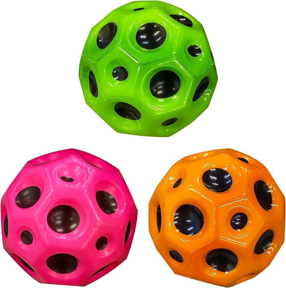 Bolas Lunares de Salto - Kit com 3 Unidades para Atividades Incríveis em Festas e Eventos