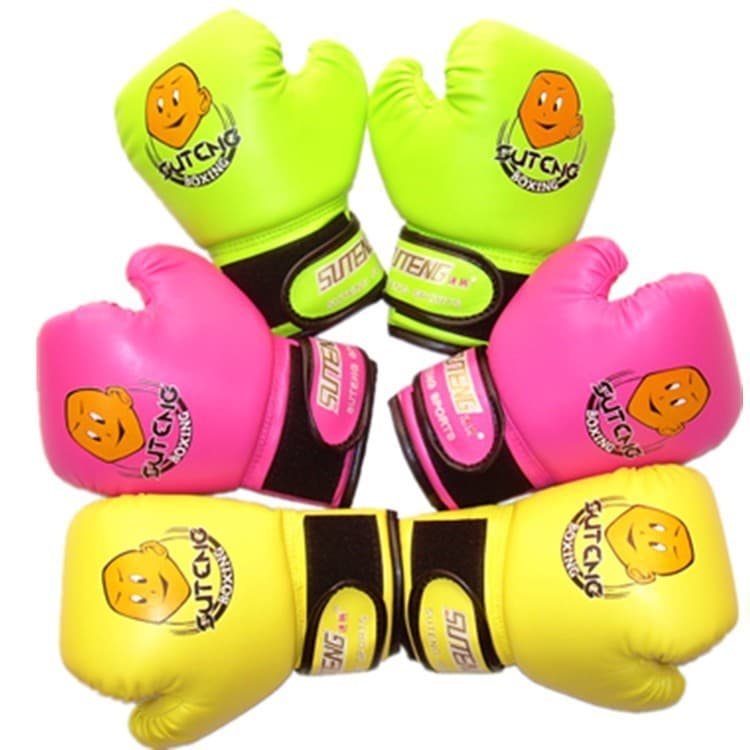Cores Brilhantes 2 A 7 Anos Crianças Boxe Muay Thai Luvas Meninos Para Diversão Meninas Sanda Soco Treinamento Karate Lu