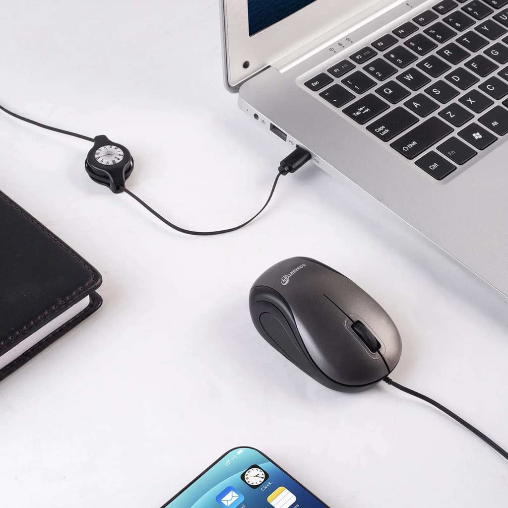 Mouse Com Fio Computador Portátil USB Óptico Para Jogos Mini Type C Interface Ratos Retráteis Rolável Laptop Tablet Note