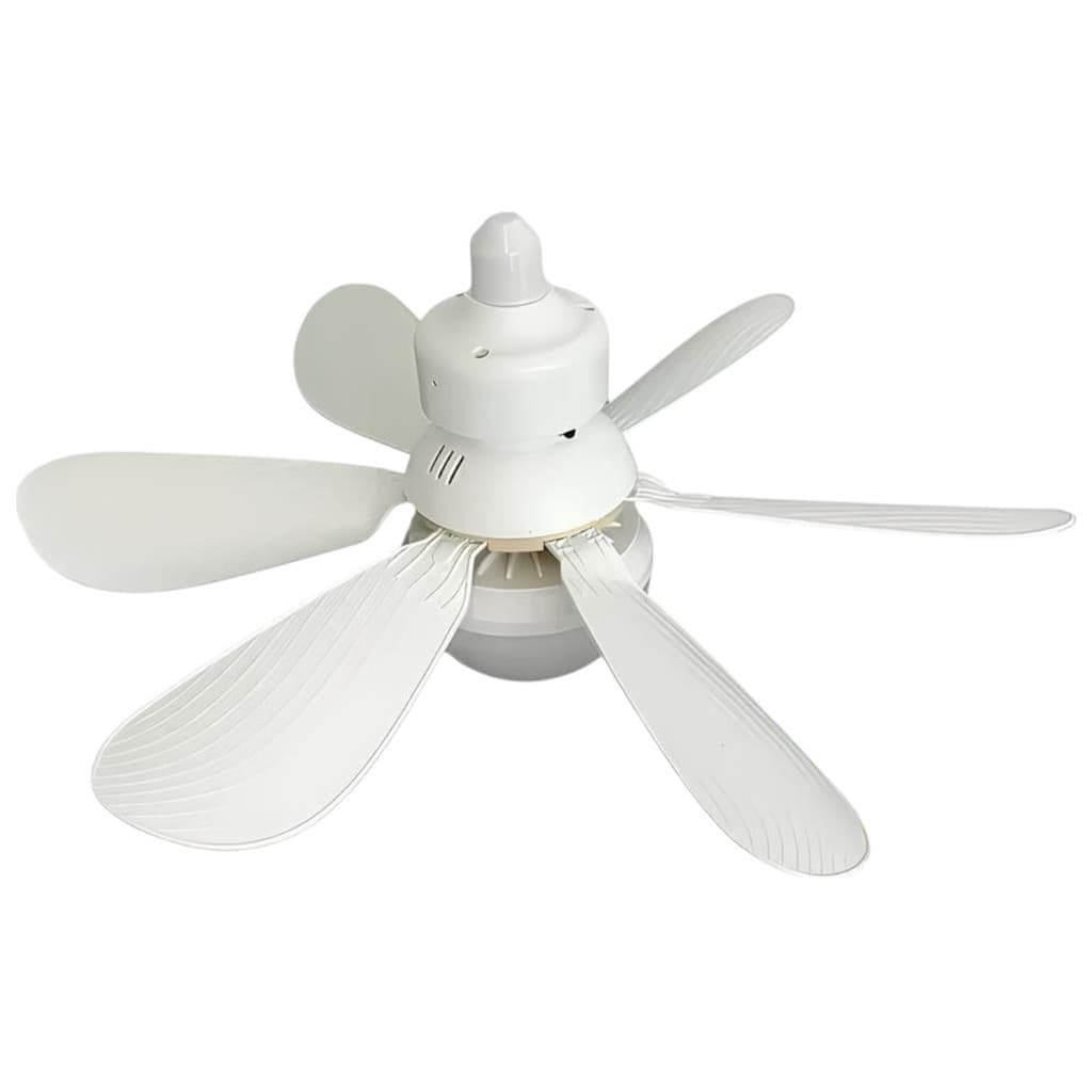 Lâmpada com Ventilador de Teto 2 em 1 Silencioso Bivolt LED Potente para Quarto e Sala