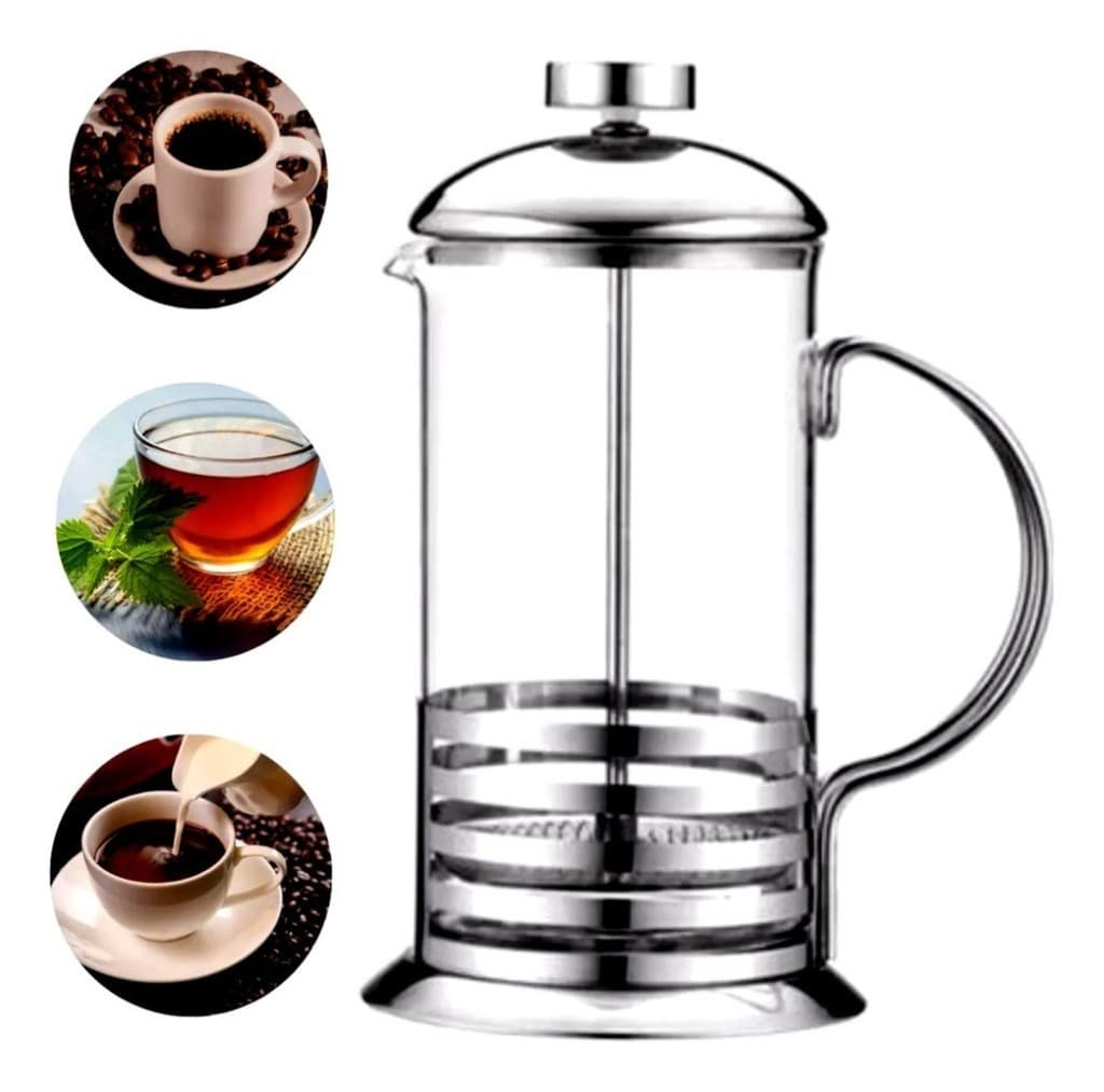 Cafeteira Francesa Prensa Café Leite Cremoso Cappuccino 350ml Reutilizável