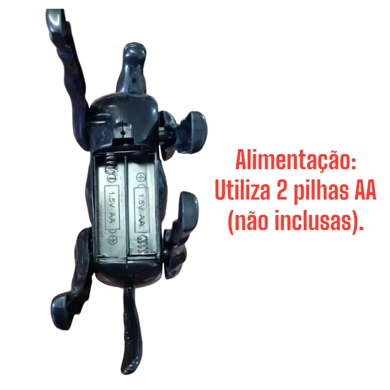 Cavalinho de corda Vermelho Anda E Gira Brinquedo Animais Robo Cavalo