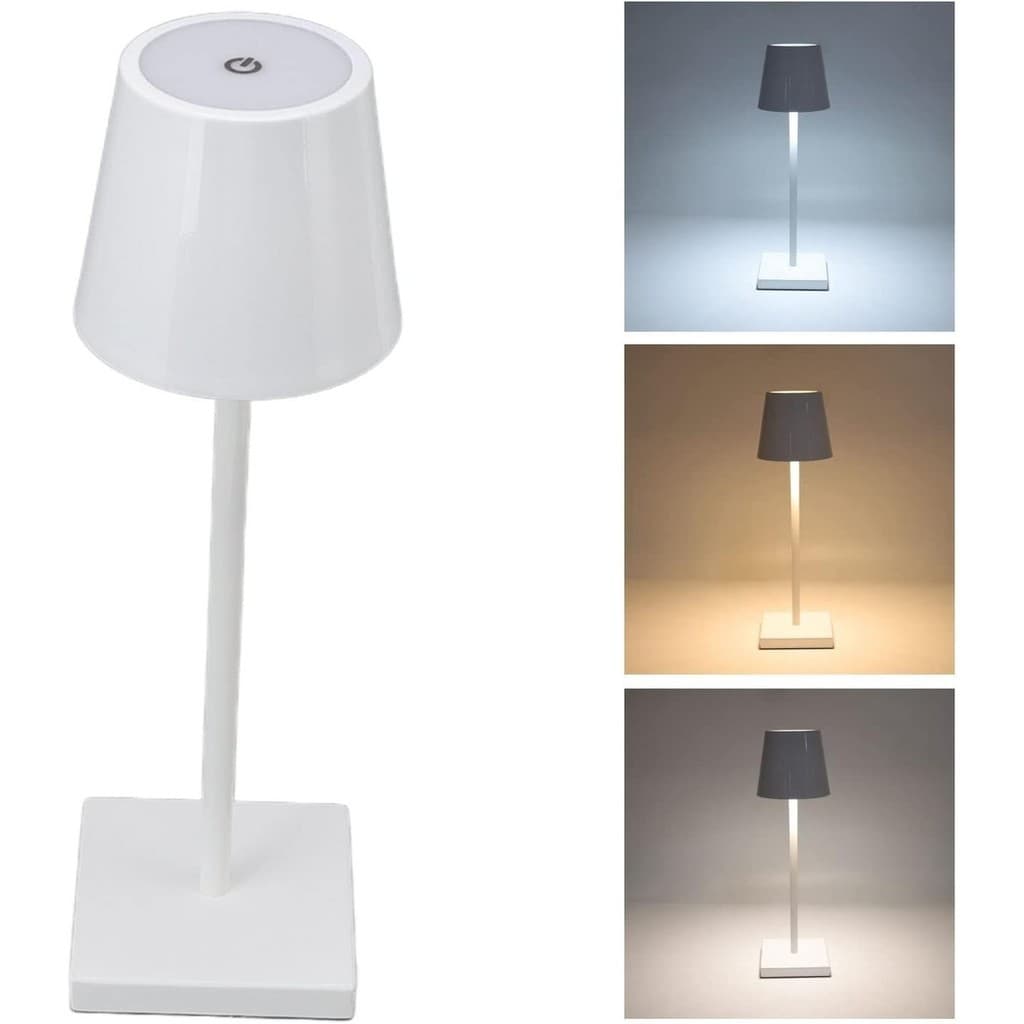 Luminária de Mesa LED Moderna com Bateria Recarregável - Perfeita para Qualquer Ambiente