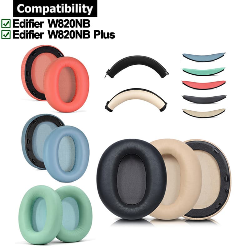 Earpads Para Edifier W820NB/W820NB Plus Capa De Fone De Ouvido Almofada De Esponja Earmuffs