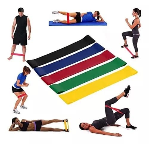 Conjunto de Faixas Elásticas Mini Band Fit 5 - Versatilidade para Reabilitação e Fitness