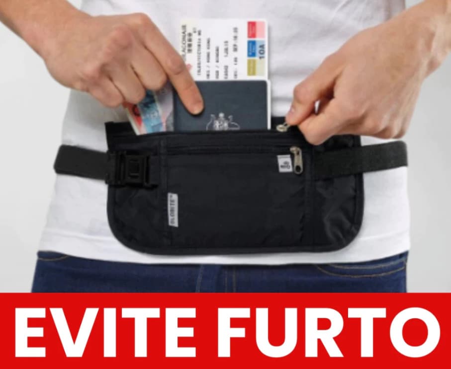 Pochete Doleira, Porta Dinheiro, Passaporte, Documentos