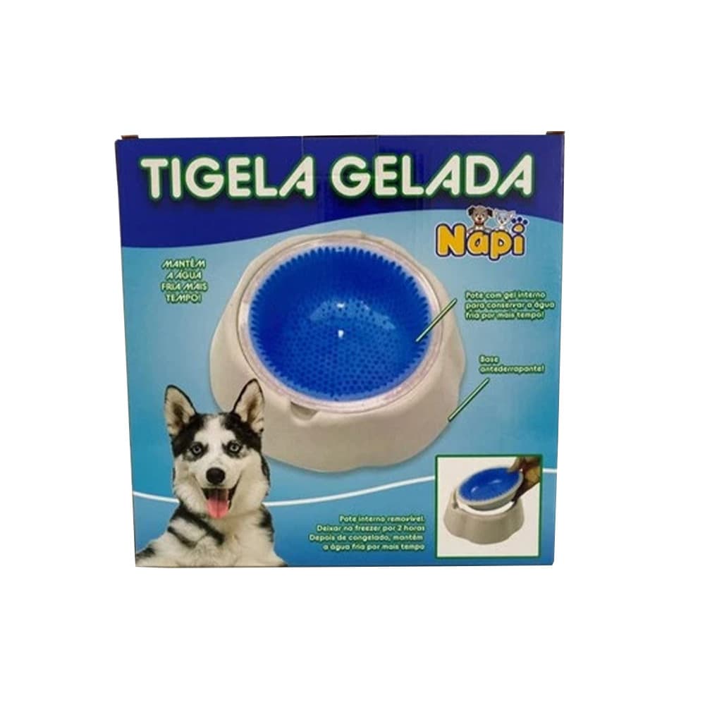 Tigela Gelada Bebedouro Refrescante Para Pets 500ml