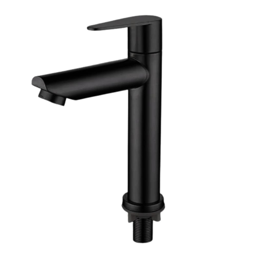 Torneira Banheiro Premium Lavabo Pia Lavatório Alto Padrão Luxo Aço Inox 304 1/4 de Volta (Preta)