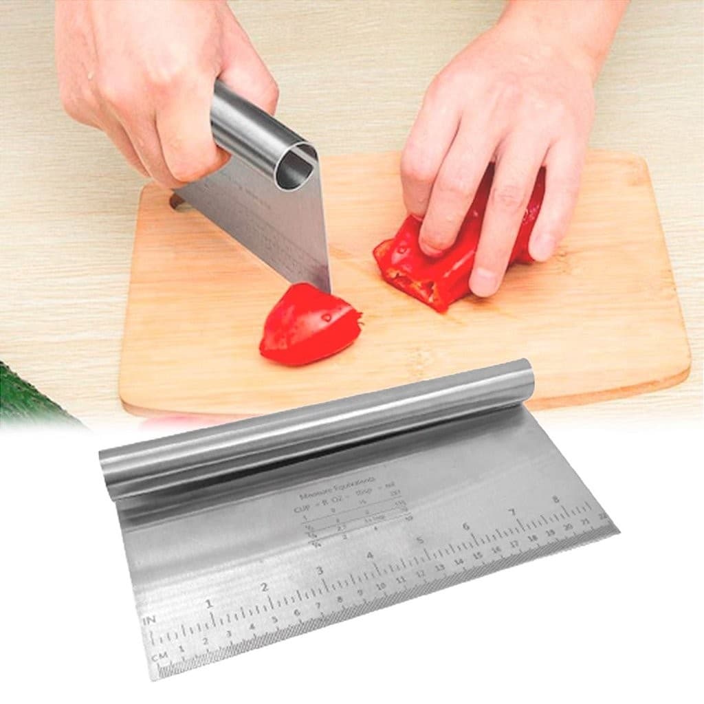 Espátula Inox Cortador Raspador P/ Massas Legumes Pizza Pão