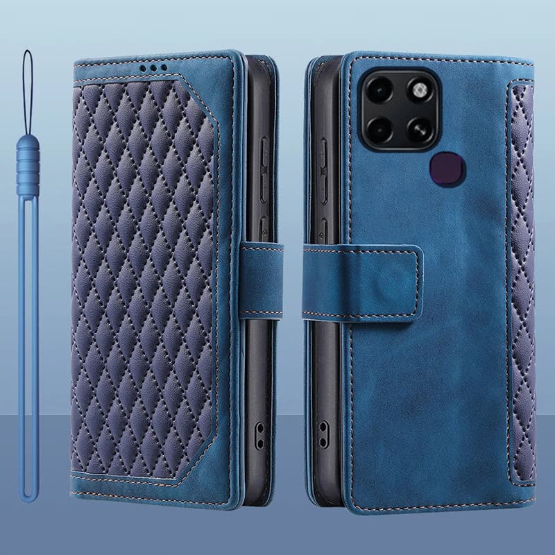 Para Infinix Smart 6 Smart6 Porta-Carteira De Couro Virado HD Capa De Telefone